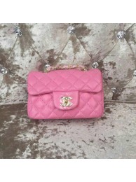 Knockoff Chanel Classic MINI Flap Bag Sheepskin Leather A1115 Pink HY15977yK94