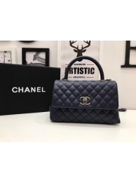 Knockoff Chanel Classic Red Top Handle Bag Royal Original Leather A92991 Silver HY21930Lg61