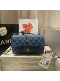 Knockoff Chanel Flap denim Shoulder Bag AS1116 blue HY19577yN38