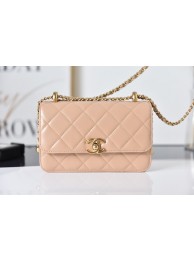 Knockoff Chanel Flap Lambskin mini Shoulder Bag AS2615 pink HY23793JF45