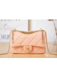 Knockoff Chanel Flap Lambskin small Shoulder Bag AS3114 pink HY19088ch31