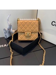 Knockoff Chanel Flap Shoulder Bag Sheepskin Leather 77398 light tan HY5984vf92