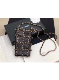Knockoff Chanel Lambskin AS1382 black HY16103WW40