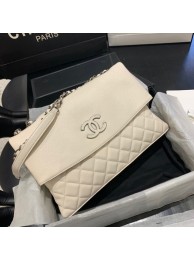 Knockoff Chanel Lambskin flap bag 8095 white HY7373cS18