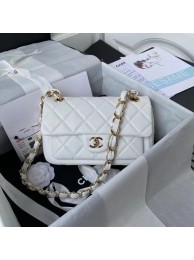 Knockoff Chanel leather Shoulder Bag AS2798 white HY14310Bt18