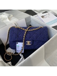 Knockoff CHANEL MEDIUM FLAP BAG AS2820 blue HY12277yN38