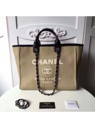 Knockoff Chanel Medium Original Canvas Leather Tote Shopping Bag 66941I HY24850Lg61