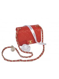Knockoff Chanel mini Classic Flap Bag Red Cannage Pattern 1115 Gold HY26392iV87