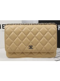 Knockoff Chanel mini Flap Bag Original Sheepskin Leather A33814 Apricot HY14265Lg61
