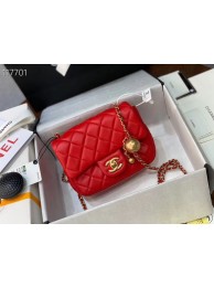 Knockoff Chanel MINI Flap Bag Original Sheepskin Leather AS1786 Red HY282yK94