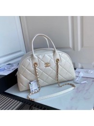 Knockoff Chanel Original Sheepskin Leather Travel Bag Black AS2223 whte HY7017fY84