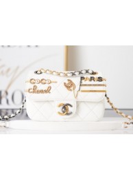 Knockoff Chanel SMALL FLAP BAG AS2979 white HY4834tp21