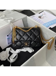Knockoff Chanel SMALL Lambskin FLAP BAG AS1792 black HY13649vf92