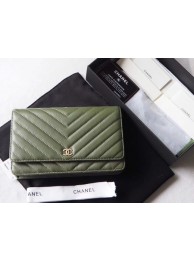Knockoff Chanel V mini Flap Bag Chevron Sheepskin Leather A33814V Green HY15839vf92