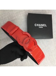 Knockoff Chanel Wide leather belt with 53 mm CC4271 red HY8304eF76