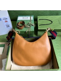Knockoff Gucci Attache large shoulder bag 702823 Dark orange leather HY10676NL80