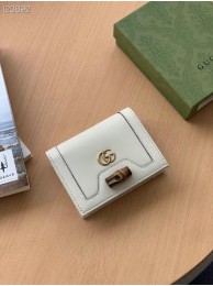 Knockoff Gucci Diana card case wallet 658244 white HY24687yN38