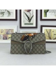 Knockoff Gucci Dionysus GG Supreme Canvas Shoulder Bag 400249 Khaki HY8138ch31