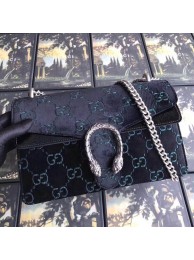 Knockoff Gucci Dionysus GG velvet small shoulder bag 400249 black HY1933ch31