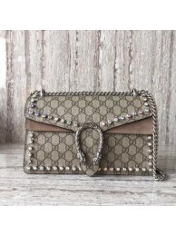 Knockoff Gucci Dionysus Small GG Shoulder Bag 400249 Apricot HY24737yK94