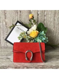 Knockoff Gucci Dionysus Suede Leather Mini Shoulder Bag 476432 Red HY13737yN38