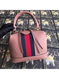 Knockoff Gucci GG Calf leather top quality tote bag 523433 pink HY12816Ez66