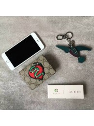 Knockoff Gucci GG Canvas Leather Card Bag 68831 Black HY16172iV87