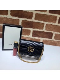 Knockoff Gucci GG Marmont super Clutch bag 575161 black HY15073ch31