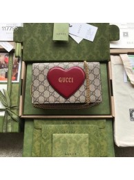 Knockoff Gucci Horsebit 1955 wallet with chain 648948 brown HY22306Ez66