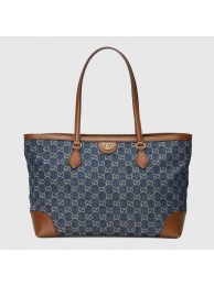 Knockoff Gucci Ophidia GG medium tote 631685 Dark blue HY19778JF45