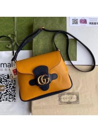 Knockoff Gucci Small messenger bag with Double G 648934 yellow HY7733JF45