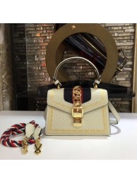 Knockoff Gucci Sylvie leather mini bag 470270 cream HY20105Lg61