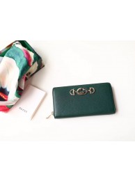 Knockoff Gucci Zumi Wallet 570661 green HY21578WW40