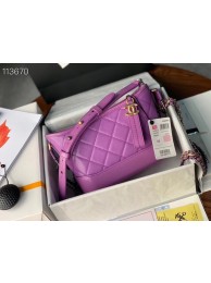 Knockoff High Quality Chanel gabrielle small hobo bag A91810 Lavender HY14081FA65