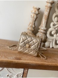Knockoff High Quality Chanel mini Shoulder Bag Lambskin & Gold-Tone Metal 88631 gold HY11526FA65