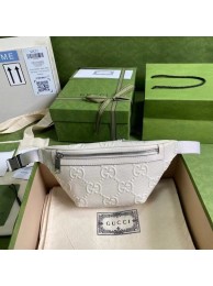 Knockoff High Quality Gucci GG embossed belt bag 658582 white HY6397Lg12