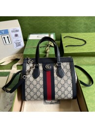 Knockoff High Quality Gucci Ophidia small GG tote bag 547551 blue HY22476FA65