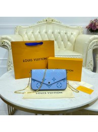 Knockoff High Quality Louis Vuitton FELICIE POCHETTE M80498 Summer Blue HY9336FA65
