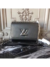 Knockoff High Quality Louis vuitton original epi leather TWIST MM M50332 Silver grey HY8606FA65