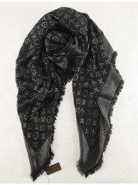 Knockoff High Quality Louis Vuitton Scarves Cotton LV6724F Black HY24666FA65