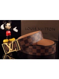 Knockoff Louis Vuitton Damier Ebene Canvas Belt LV0178 HY1168cS18