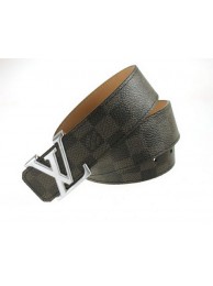 Knockoff Louis Vuitton Damier Graphite Canvas Belt LV2067 Silver HY18117yN38