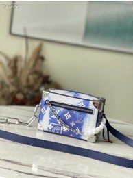 Knockoff Louis Vuitton MINI SOFT TRUNK M20557 Blue HY12554vf92