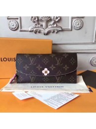 Knockoff Louis Vuitton Monogram Canvas EMILIE WALLET M64202 HY18645Lg61