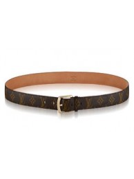 Knockoff Louis Vuitton Monogram Cowskin Leather Belt Coffee HY2995Bt18