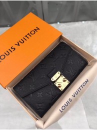 Knockoff Louis Vuitton Monogram Empreinte PALLAS WALLET M62458 Black HY15961tU76
