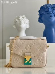 Knockoff Louis Vuitton Monogram Empreinte POCHETTE METIS BB M81390 Creme HY25782yN38