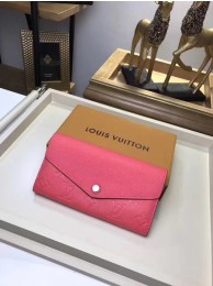Knockoff Louis Vuitton Monogram Empreinte SARAH WALLET M61182 Rose HY1900Bt18