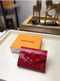 Knockoff Louis Vuitton Monogram Vernis VICTORINE WALLET M62427 red HY7079vf92
