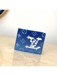Knockoff Louis Vuitton Multiple Wallet M60895 Blue HY7947yK94